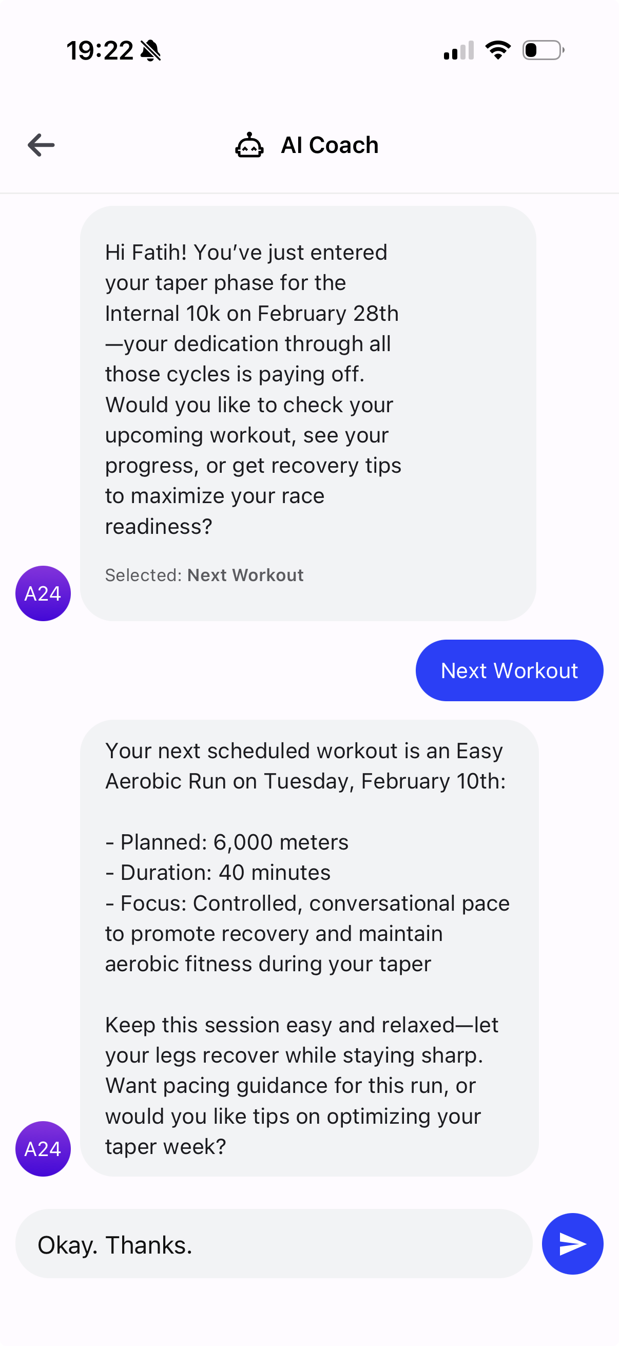 AI Coach Support